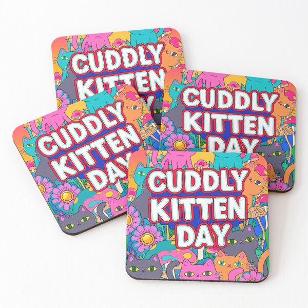 Item preview, Kittens at Play in a Psychedelic Day (V4) designed and sold by SabaMirzique.