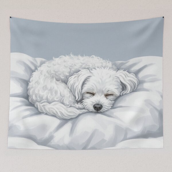 Item preview, Sleepy Cloud Puppy – Cute Minimalist Illustration designed and sold by HeyHas.