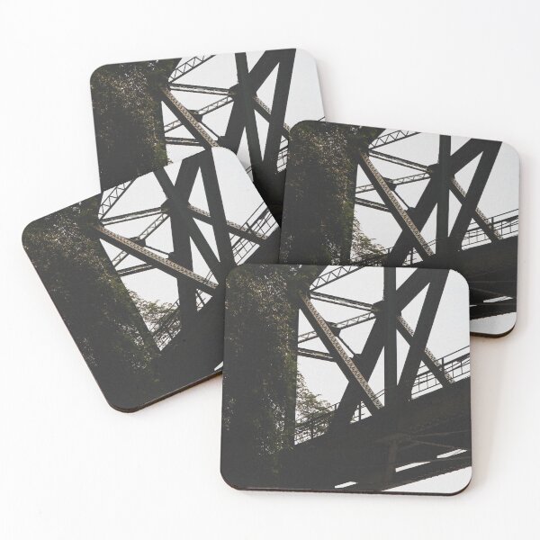 Item preview, Steel bridge structure from dramatic angle designed and sold by mazatrazz.