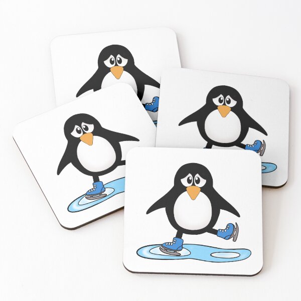 Item preview, Winter Sports Cute Skating Penguin designed and sold by Sartoris Art.