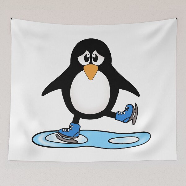 Item preview, Cute Penguin Ice Skating designed and sold by Sartoris Art.