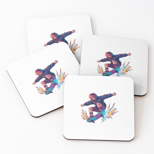 Item preview, Anime Skateboard Trick Rider Japanese Street Skater Style designed and sold by Animepopstudio.
