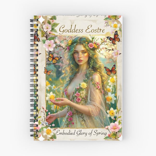Item preview, Goddess Eostre – Embodied Glory of Spring | Pagan Ostara Goddess Art designed and sold by ArizonaWitches.