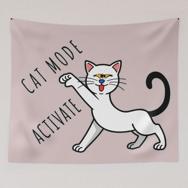 Item preview, Cat Mode Activate designed and sold by Moxie Ink Lady.
