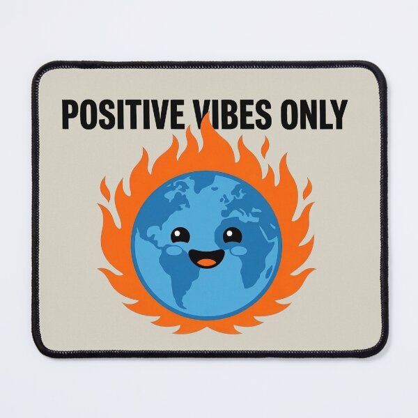 Item preview, Positive Vibes Only Earth On Fire designed and sold by KeremYurtseven.