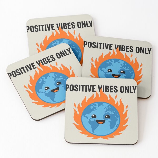 Item preview, Positive Vibes Only Earth On Fire designed and sold by KeremYurtseven.