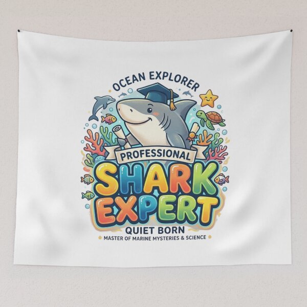 Item preview, Professional Shark Expert Cute Marine Biologist Ocean Explorer Design designed and sold by Wear Sculpt.