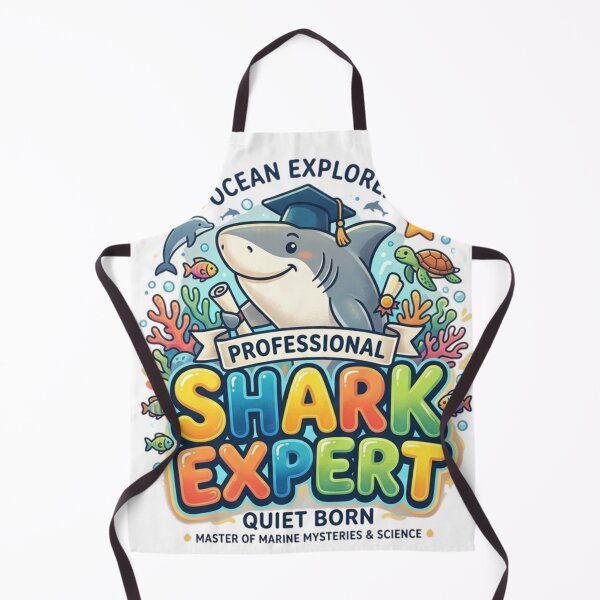Item preview, Professional Shark Expert Cute Marine Biologist Ocean Explorer Design designed and sold by Wear Sculpt.