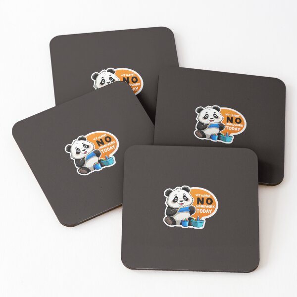 Item preview, a cute panda like no homework today yeah!!!! designed and sold by abhishekk176.