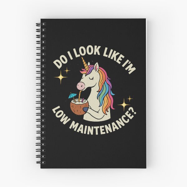 Item preview, Do I Look Like I’m Low Maintenance? – Funny Unicorn Sarcastic Meme designed and sold by SoundStyleShop.