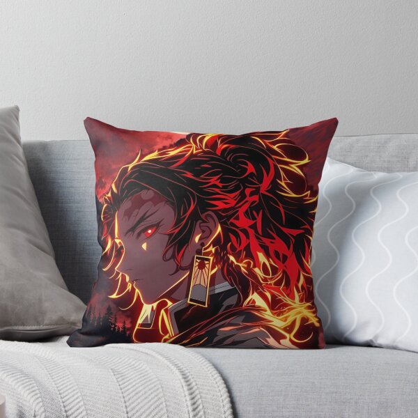 Item preview, Flame Aura Anime Warrior Under Blood Moon | Fiery Samurai Anime Aesthetic designed and sold by Dyan4.