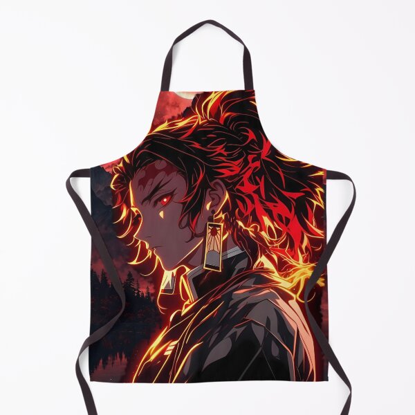 Item preview, Flame Aura Anime Warrior Under Blood Moon | Fiery Samurai Anime Aesthetic designed and sold by Dyan4.