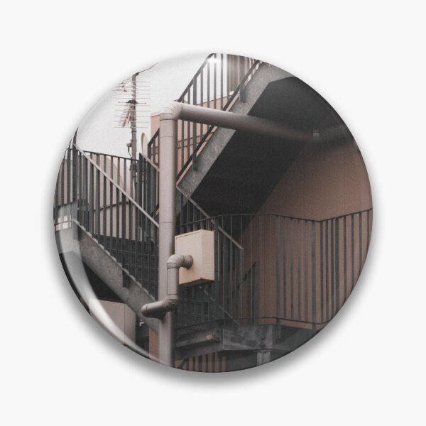 Item preview, Modern apartment building fire escape stairs designed and sold by mazatrazz.