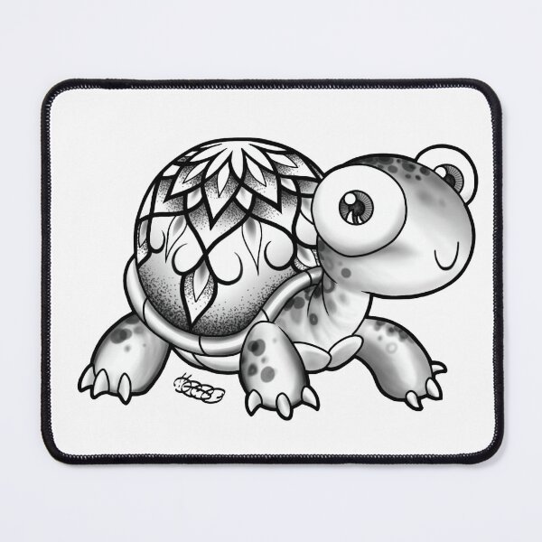 Item preview, Cute Baby Sea Turtle Shell Art  designed and sold by D!ego.
