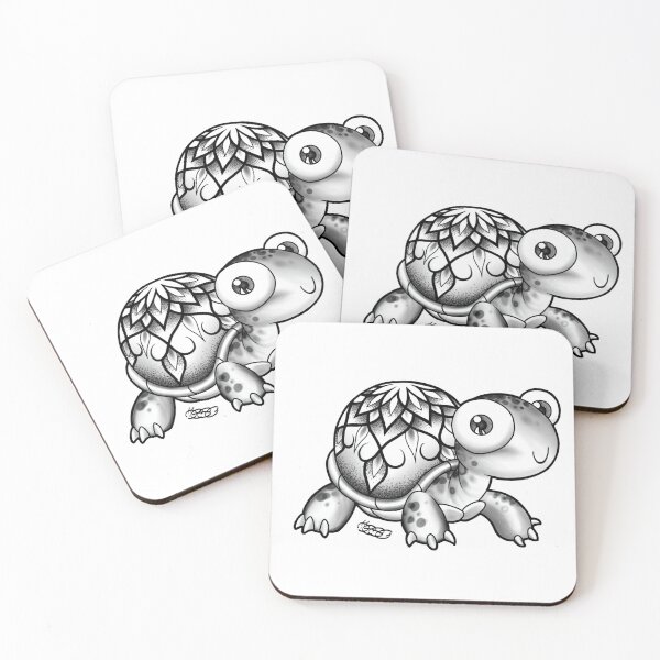 Item preview, Cute Baby Sea Turtle Shell Art  designed and sold by D!ego.