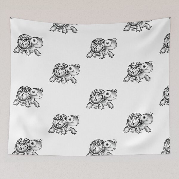 Item preview, Cute Baby Sea Turtle Shell Art  designed and sold by D!ego.