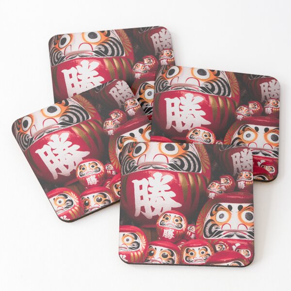 Item preview, Collection of red daruma wish dolls designed and sold by mazatrazz.