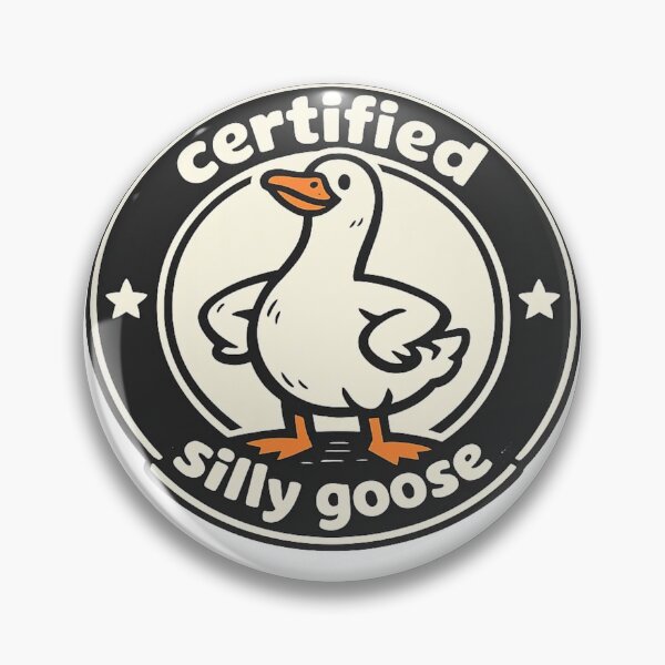 Item preview, Certified Silly Goose Funny Goose Meme Sticker designed and sold by MyCreatureArt.