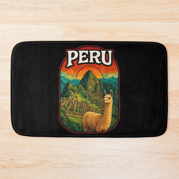 Item preview, Peru Llama Trippy Art Travel designed and sold by TomFrontierArt.
