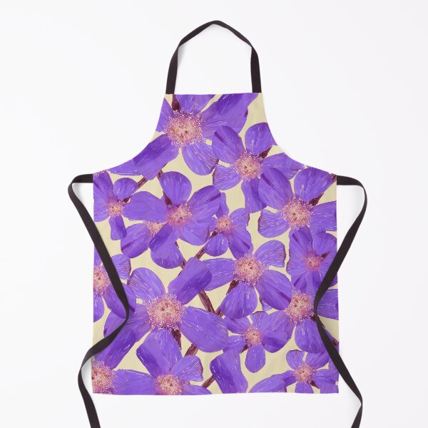 Item preview, Blue bugloss flowers on background beige designed and sold by ValentinaAssenza.