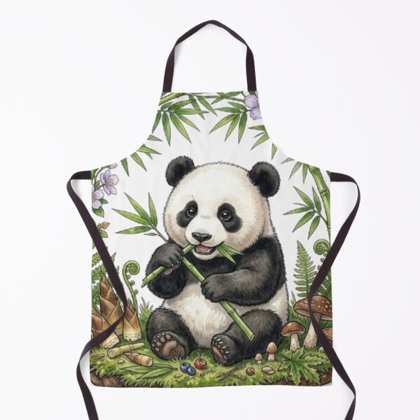 Item preview, Baby Giant Panda and his Sacred Bamboo Feast designed and sold by CHRIST5000.