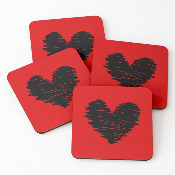 Item preview, Black Heart doodle designed and sold by RedStormCloud.