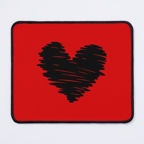 Item preview, Black Heart doodle designed and sold by RedStormCloud.