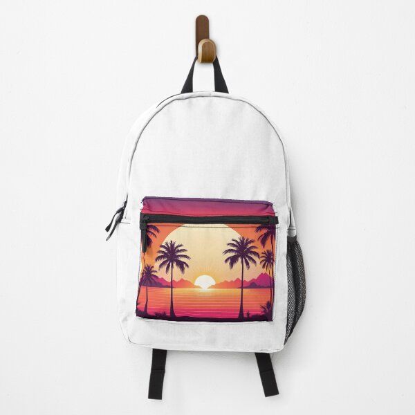 Item preview, Retro Sunset Palm Trees 80s Vintage Aesthetic - 7 designed and sold by RELAX STATION.