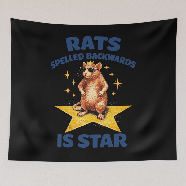 Item preview, Rats Spelled Backwards Is Star designed and sold by FreshVibe Prints.