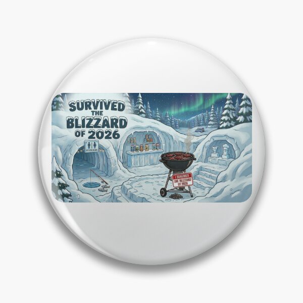 Artikelvorschau, Blizzard von 2026: Humorvolles Überleben in einer Eishöhle entworfen und verkauft von bigbalddon.
