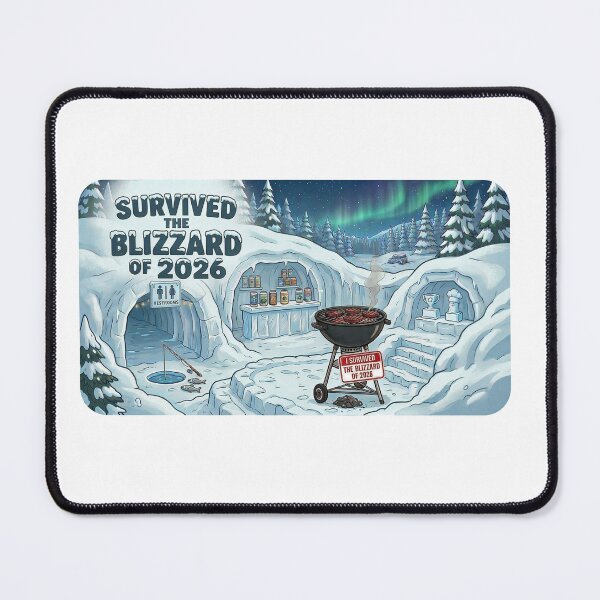 Item preview, Blizzard of 2026 Humorous Ice Cave Survival designed and sold by bigbalddon.