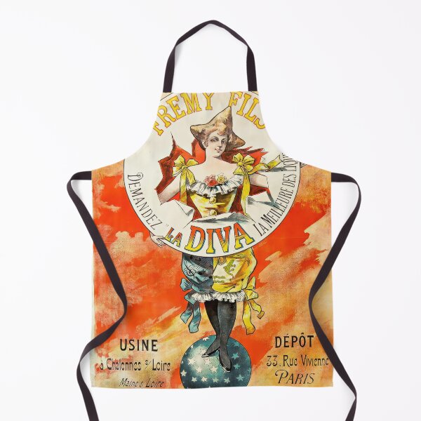 Item preview, Vintage Art Nouveau French Liqueur La Diva Poster designed and sold by TheSoulOfArt.