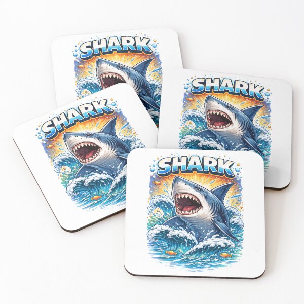 Item preview, Great White Shark Attack – Powerful Ocean Predator Design designed and sold by Wear Sculpt.