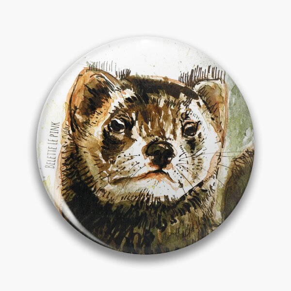 Item preview, European polecat realistic designed and sold by belettelepink.