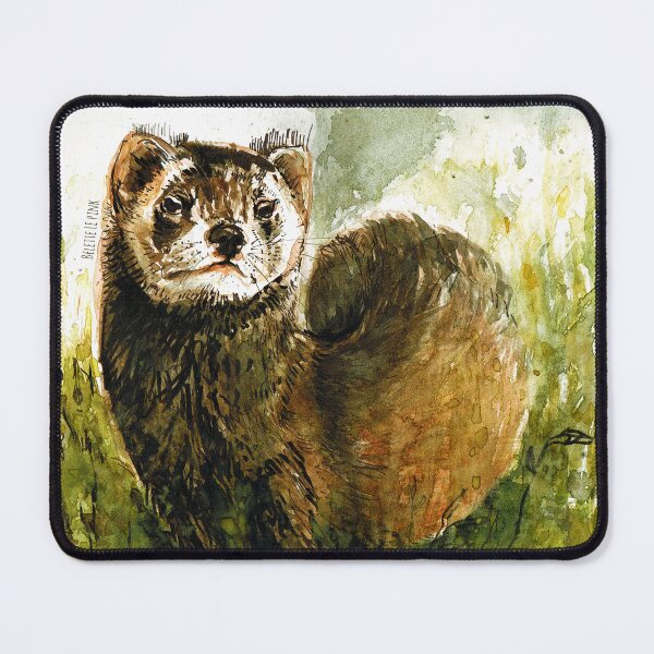 Item preview, European polecat realistic designed and sold by belettelepink.