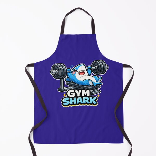 Item preview, Gym Shark – Cute Kawaii Shark Bench Press Gym Sticker designed and sold by les3cerises.