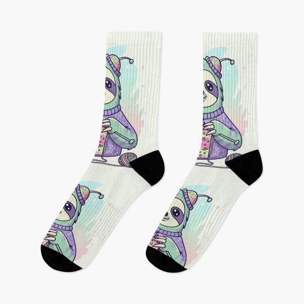 Item preview, Alien Sloth Knitting UFO Scarf designed and sold by Amir Faysal.