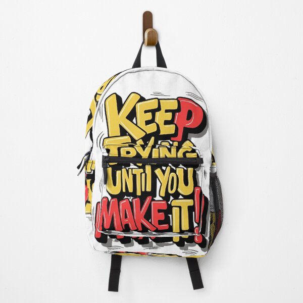 Item preview, Keep Trying Until You Make It Motivational Quote – Inspirational Success Typography designed and sold by Dyan4.