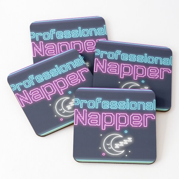 Item preview, Professional Napper Neon Style Funny Quote designed and sold by NovaArtCollect.