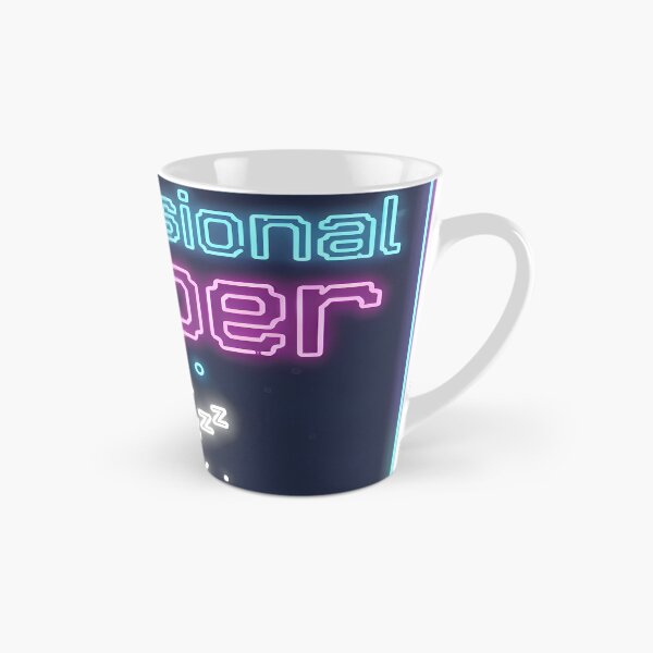 Item preview, Professional Napper Neon Style Funny Quote designed and sold by NovaArtCollect.