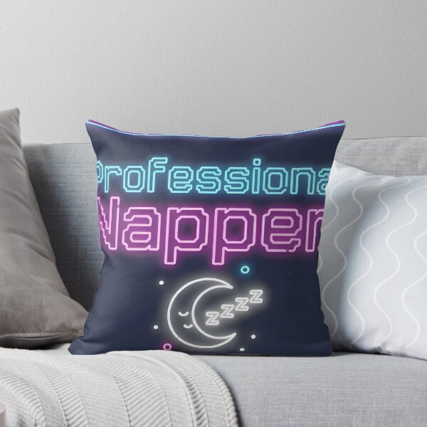 Item preview, Professional Napper Neon Style Funny Quote designed and sold by NovaArtCollect.