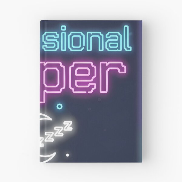 Item preview, Professional Napper Neon Style Funny Quote designed and sold by NovaArtCollect.