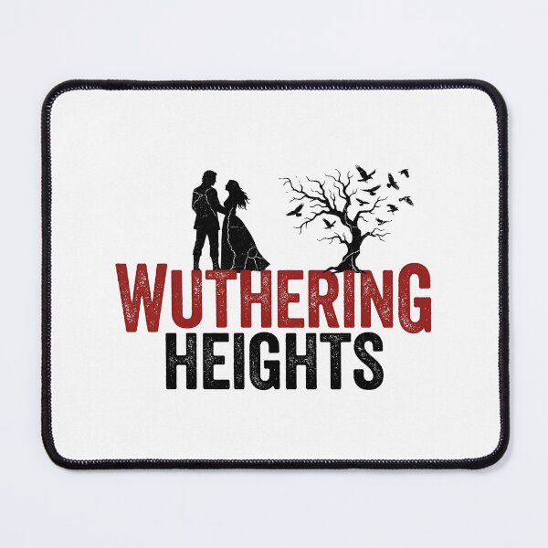Item preview, Wuthering Heights Red Black Typography Emily Bronte Romance designed and sold by Fenay Designs.