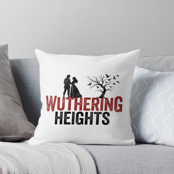 Artikelvorschau, Wuthering Heights Rot Schwarz Typografie Emily Bronte Romanze entworfen und verkauft von Fenay Designs.