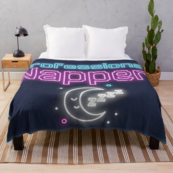 Item preview, Professional Napper Neon Style Funny Quote designed and sold by NovaArtCollect.
