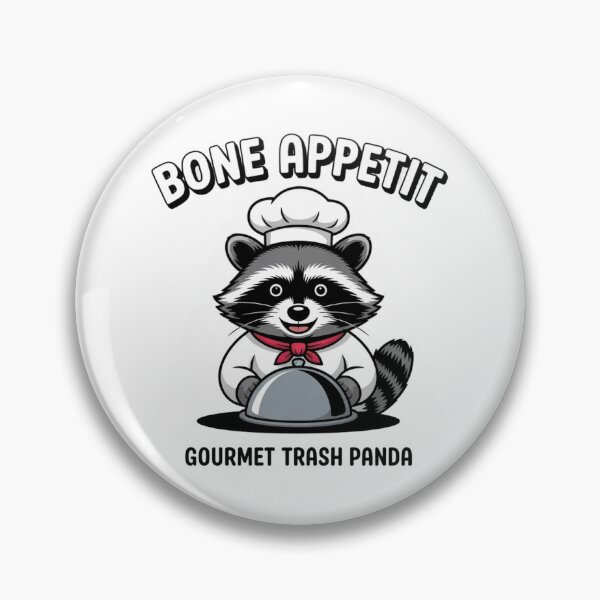 Item preview, Funny Raccoon Chef Bone Appetit Gourmet Trash Panda Meme Art designed and sold by Mr-wow.