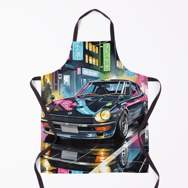 Item preview, Datsun 240Z JDM Neon City Art Retro Japanese Sports Car Cyberpunk Illustration designed and sold by Motorline44.