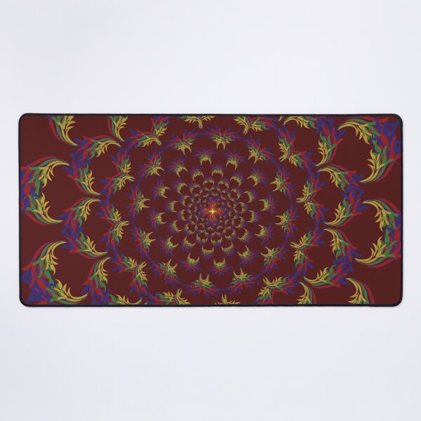 Item preview, Emerald Botanical Fractal Mandala designed and sold by OIL Pattern Design .