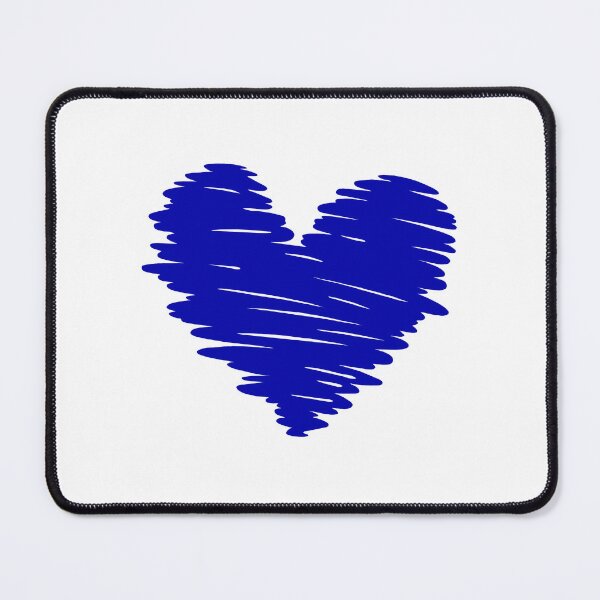 Item preview, Blue pen Heart doodle designed and sold by RedStormCloud.
