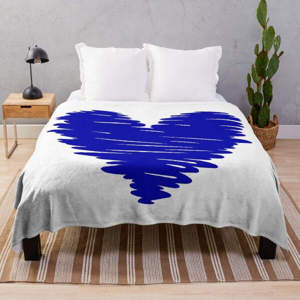 Item preview, Blue pen Heart doodle designed and sold by RedStormCloud.